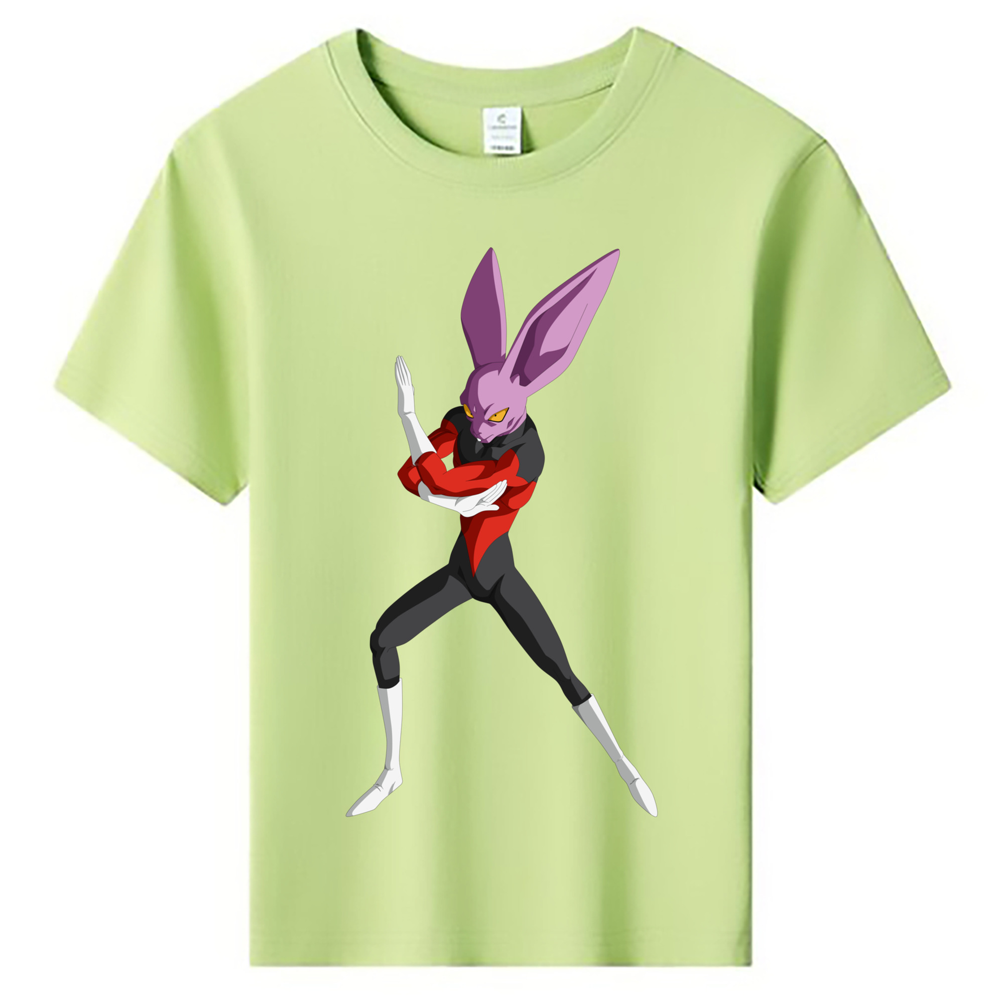 （画像用） ドラゴンボール ビルス 破壊神ビルス DRAGON BALL Beerus Birusu 綿100％キッズTシャツ（フロントプリント）